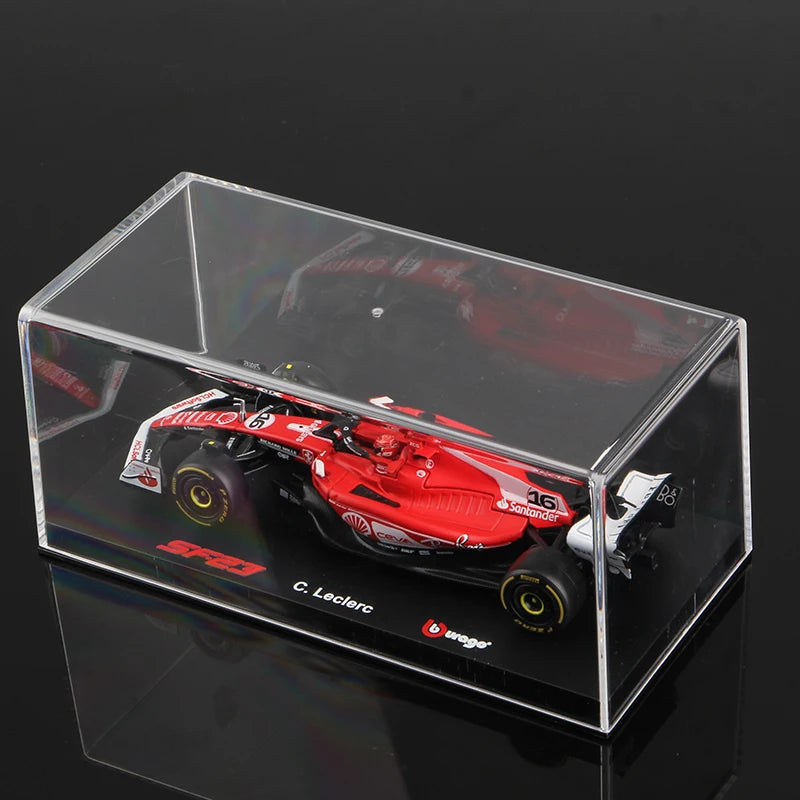 Bburago 1:43 Ferrari SF23 Alloy Car SF-23 Formula Racing Diecast Toy Charles Leclerc 16 # Carlos Sainz 55 # F1 Modelo